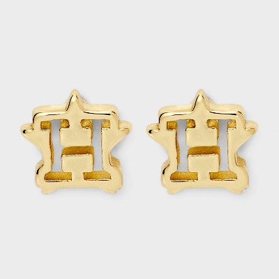 Bijoux Sport by Luv Aj MLB Gold Logo Stud Earrings