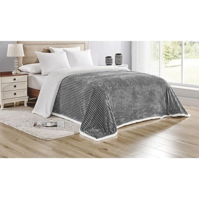 Sheridan Ultra Lush Reversible Faux Shearling Corduroy Blanket