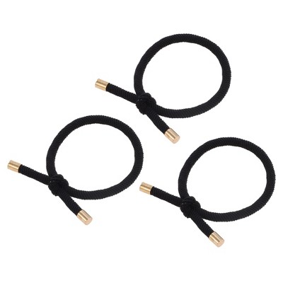 REGALWOVEN Classic Knotted Style Hair Ties Ponytail Holder Rope Hair Tie 3 Pcs