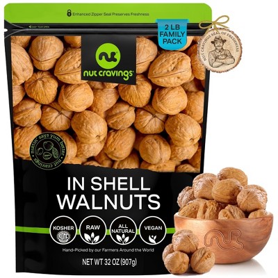 Raw Walnuts In Shell, Whole Premium by Nut Cravings