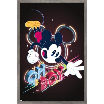 Trends International Disney Mickey Mouse - Oh Boy Framed Wall Poster Prints