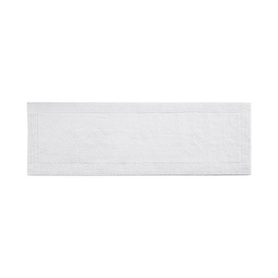 MAYEERTY 24"x72" White Modern Textured Cotton Tufted Bath Rug 1pcs