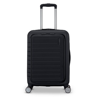 American Tourister Open Front Hardside Carry On Spinner Suitcase