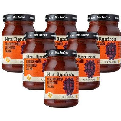 Mrs Renfro Blackberry Serrano Salsa - 6 pack, 16 oz