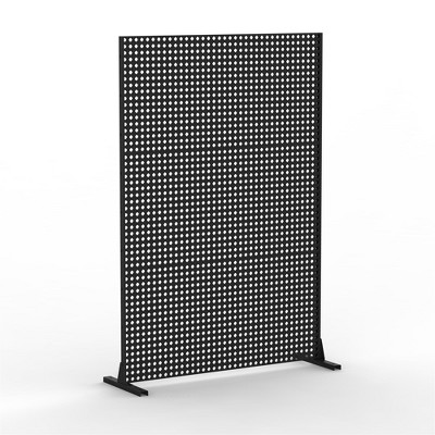 CAVINAS Metal Decorative Screen and Panels with Free Standing, Freestanding Outdoor Indoor Privacy Screen, Decorative Privacy Screen