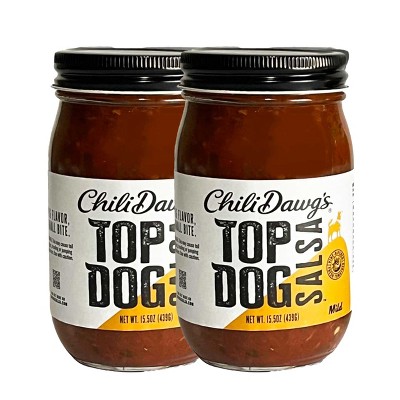 Chili Dawg's Foods of Fire 15.5 oz Mild Salsa - Pack of 2