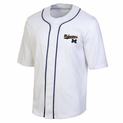 NCAA Michigan Wolverines Baseball Button-Down T-Shirt