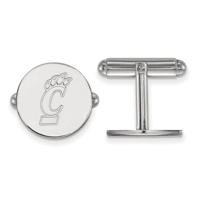 Black Bow Jewelry Sterling Silver Cincinnati Bearcats NCAA Cuff Links