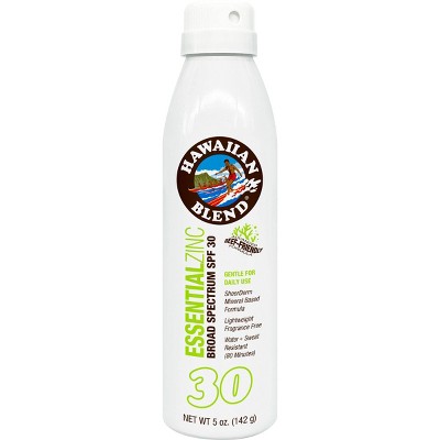 Hawaiian Blend Essential Zinc Continuous Sunscreen Spray - SPF 30 - 5oz