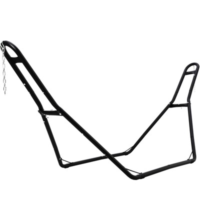 Hammock Stand - Steel Hammock Frame, 550 LBS Capacity, 2 Person, Fits Hammocks 9 to 14 Ft, Adjustable Universal for Indoor Outdoor Backyard Camping