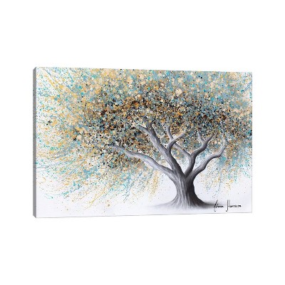 Spotted Teal Tree by Ashvin Harrison Unframed Wall Canvas - iCanvas