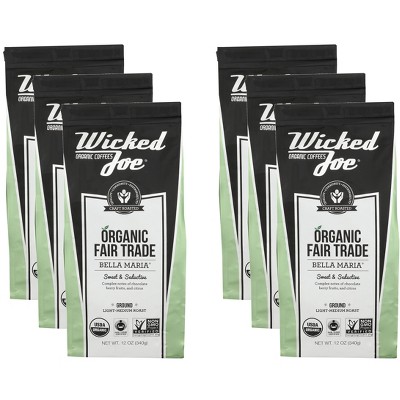 Wicked Joe Organic Coffee Bella Marie - Case of 6 - 12 oz