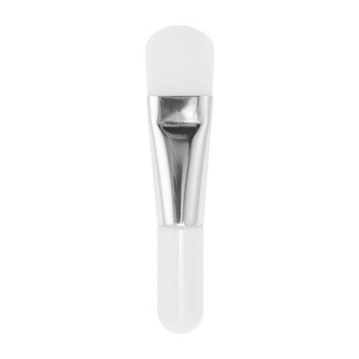 Unique Bargains Short Handle Facial Mask Brush Silver Tone 1 Pc