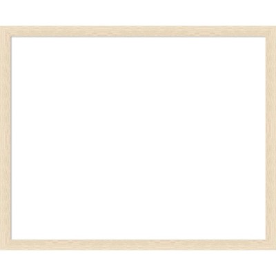 Amanti Art Woodgrain Stripe Blonde Framed Magnetic Dry Erase Board