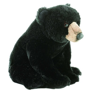 Aurora Flopsie 12" Blackstone Bear Black Stuffed Animal