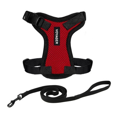 Step-in Lock Adjustable Cat Harness w. Cat Leash Combo Set with Neoprene Handle 5ft - Small, Medium and Large Breed Cats