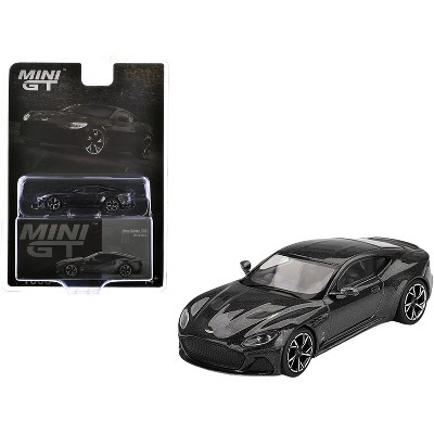 Aston Martin DBS RHD (Right Hand Drive) "007 Edition" Black Metallic Limited Edition 1/64 Diecast Model Car by Mini GT