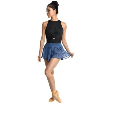 Women's Shorts-Skirt Danz N Motion 21412A Sheer for Ballet or Modern