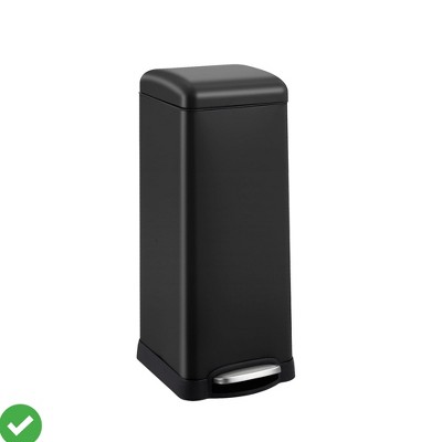 8 Gallon(30l) Stainless Steel Step Trash Can w/ Soft-Close Lid Slim Fingerprint Resistant Design