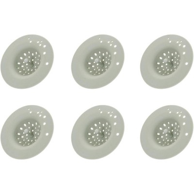YBM Home Silicone Sink and Tub Drain Strainer,6-Pack
