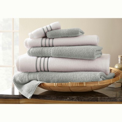 Modern Threads 100% Cotton Stripe 6-pc Towel Set