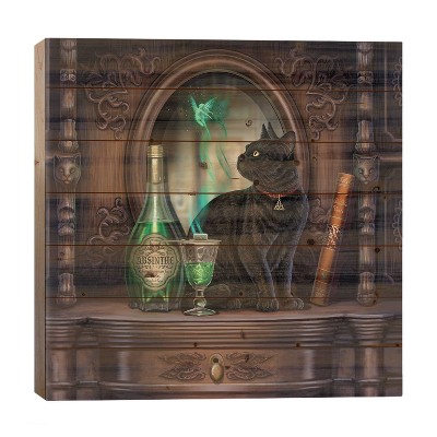 26" x 26" Absinthe Wood Print by Lisa Parker - iCanvas
