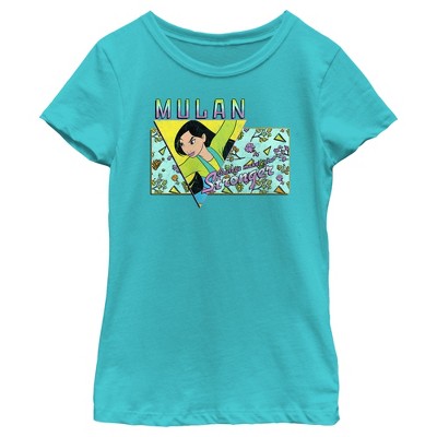Girl's Mulan Courage Makes You Stronger T-Shirt