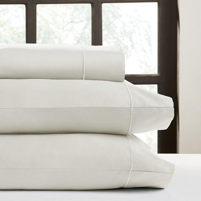 Perthshire Platinum Concepts 1000 Thread Count Solid Sateen Sheet - 4 Piece Set - Ivory