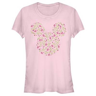 Juniors Womens Mickey & Friends Mickey and Friends Egg Silhouette T-Shirt