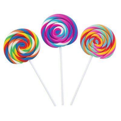 Scented Swirl Pop Erasers 3 pcs