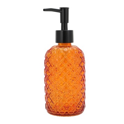 Unique Bargains Cylinder Argyle Soap Dispenser 1 Pc