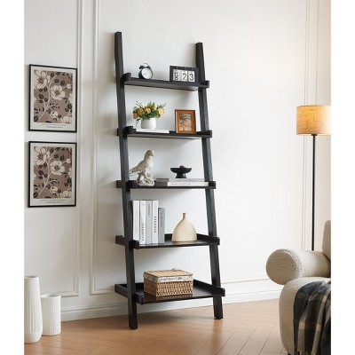 MOEPISY Bookcase Ladder Five Shelf Popular Modern Design