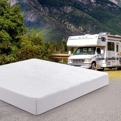 Vipbear 8/10 Inch RV Mattress,Gel Green Tea Memory Foam Mattress for RVs,Campers & Trailers,Bed in a Box,Pressure Relief,Medium Firm,Back Supportive