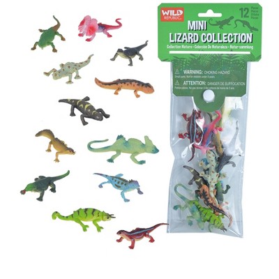 Wild Republic Polybag Mini Lizard Figurines, 12 Pieces