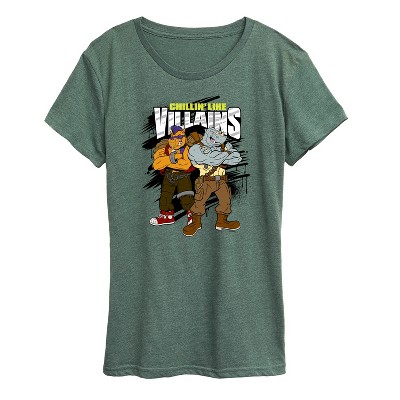 Women's - Teenage Mutant Ninja Turtles - Chillin Like Villains Short Sleeve Graphic T-Shirt