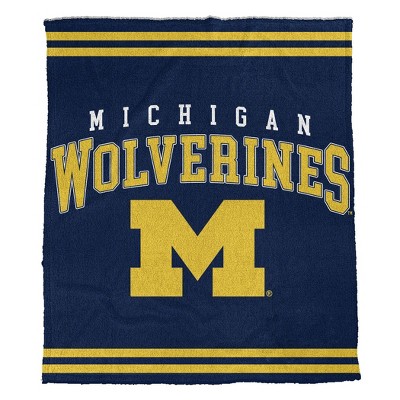 NCAA Michigan Wolverines Vintage Arch Cozy Knit Throw Blanket