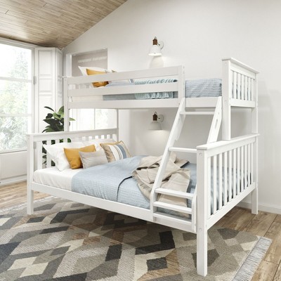 Plank+Beam Solid Wood Twin XL over Queen Bunk Bed for Adult