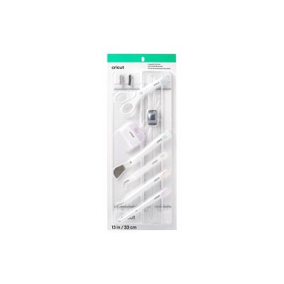 Cricut 13" Essential Tool Set: Craft Cutting Tools, 7-Piece Non-Powered Accessory, White, Plastic Handle