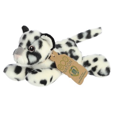 Aurora Small Eco Softies Snow Leopard Eco Nation Eco-Friendly Stuffed Animal White 8"