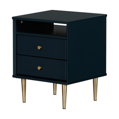 Dylane 2-Drawer Nightstand Navy - South Shore