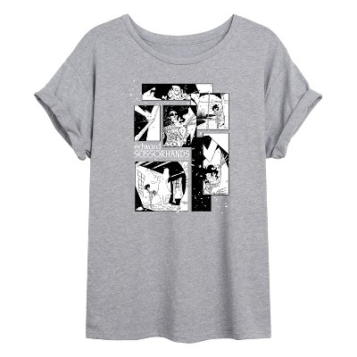 Women's - Edward Scissorhands -  Oversized Graphic T-Shirt