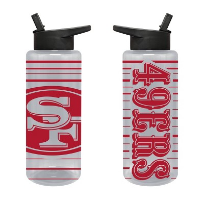 NFL San Francisco 49ers Acrylic Water Bottle with UV Graphics - 34oz