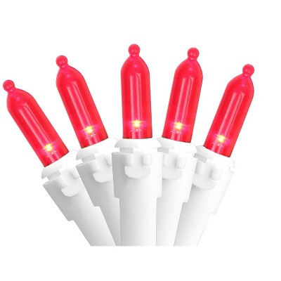 Northlight LED Mini Christmas Light Set - Red - 16.25' White Wire - 50ct