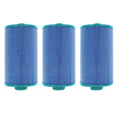 Hurricane 3 Pack HF4H21-01M Elite Aseptic Pool and Spa Filter Cartridge Replacement for PTL18P4, Unicel 4CH-21, Filbur FC-0121, Blue