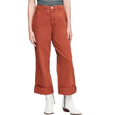 Free People Womens On My Mind Casual Wide Leg Pants