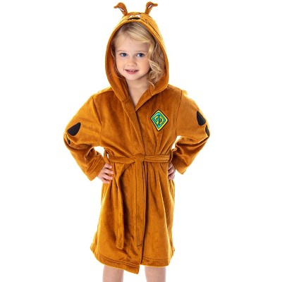 Scooby Doo Toddler Hooded Costume Robe Soft Plush w/ Ears