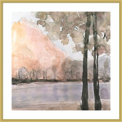 Amanti Art View Behind the Trees II by Samuel Dixon Wood Framed Wall Art Print