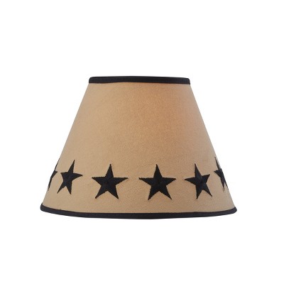 Park Designs Black Star Embroidered Shade - 10"