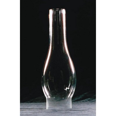 Lehman's Clear Glass Lamp Chimney, Oval Replacement Hurricane Globe Measures 2 1/2 Inch Diameter Base x 10 Inches High for Oil or Kerosene Lanterns