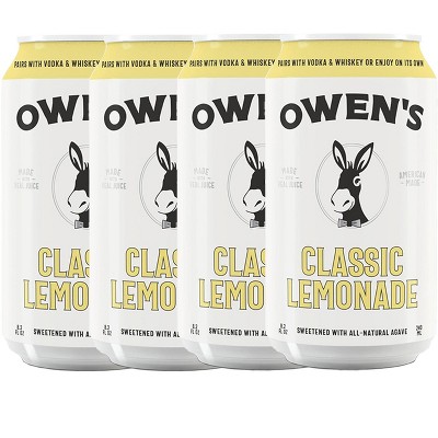 Owen’s Craft Mixers | Classic Lemonade | Handcrafted in the USA with Premium Ingredients | Vegan & Gluten-Free Soda Mocktail and Cocktail Mixer